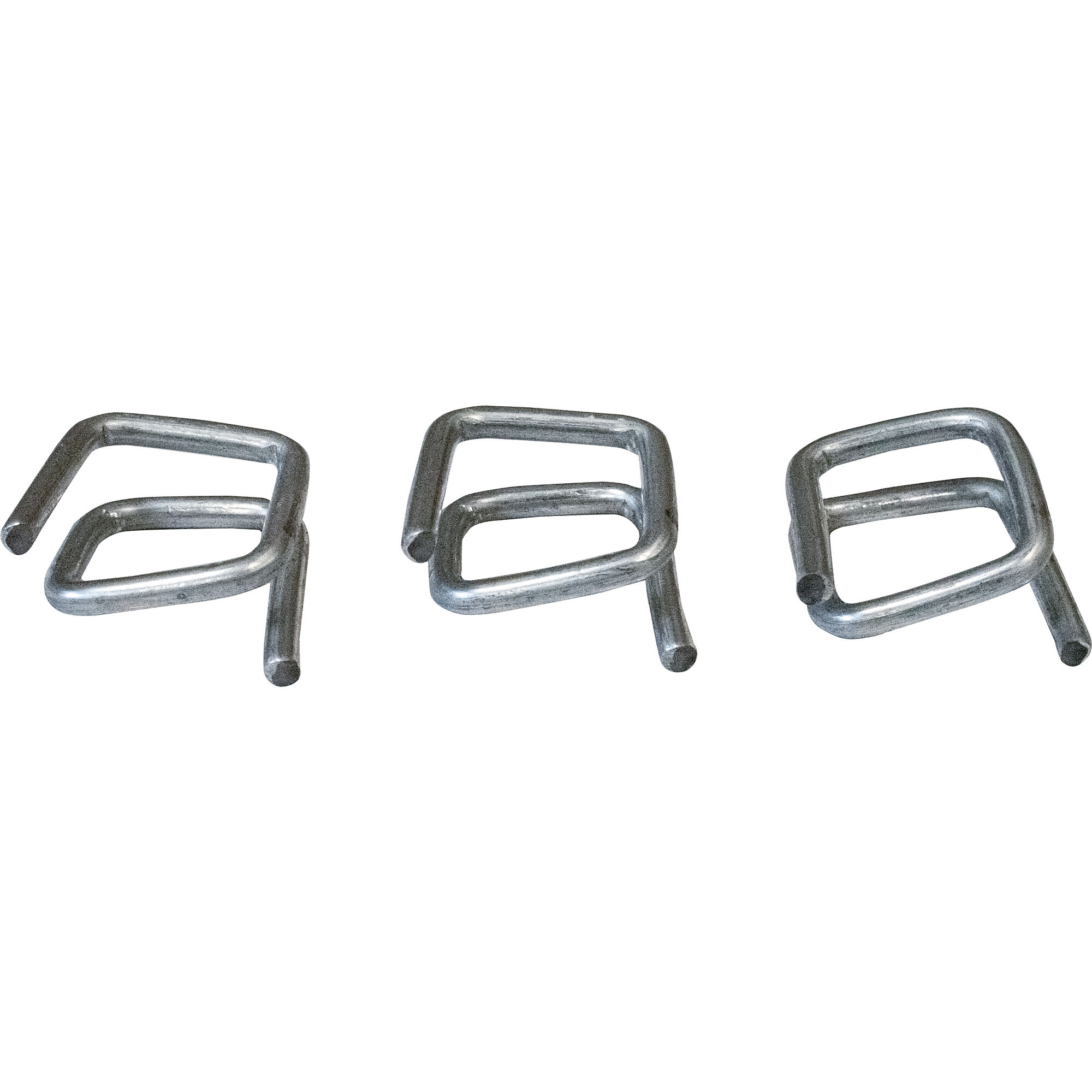 Encore Packaging Poly & Cord Buckles — 1/2in. Economy Galvanized Wire, 1000 Pcs, Model# P12WB1-GA